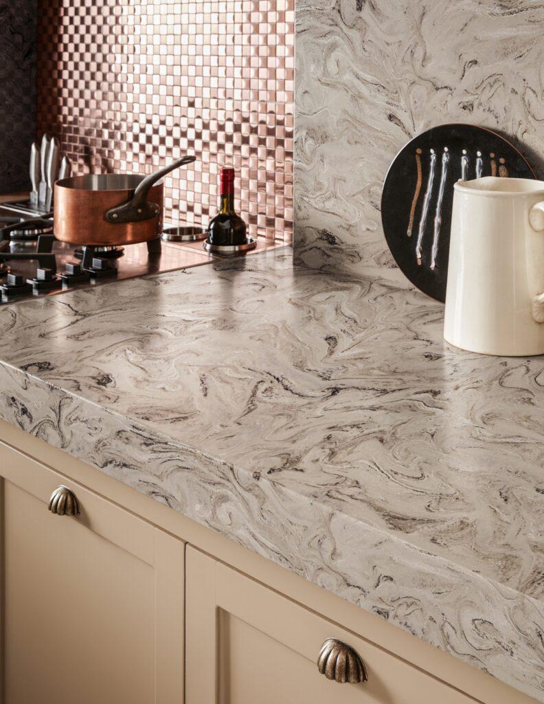 Corian Smoke Drift Prima изготовлено в правила камня