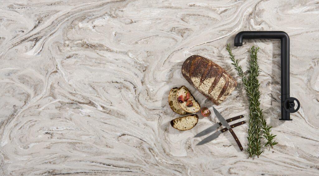 Corian Smoke Drift Prima изготовлено в правила камня