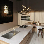 Vicostone Serizzo Monterosa BQ2607 изготовлено в правила камня