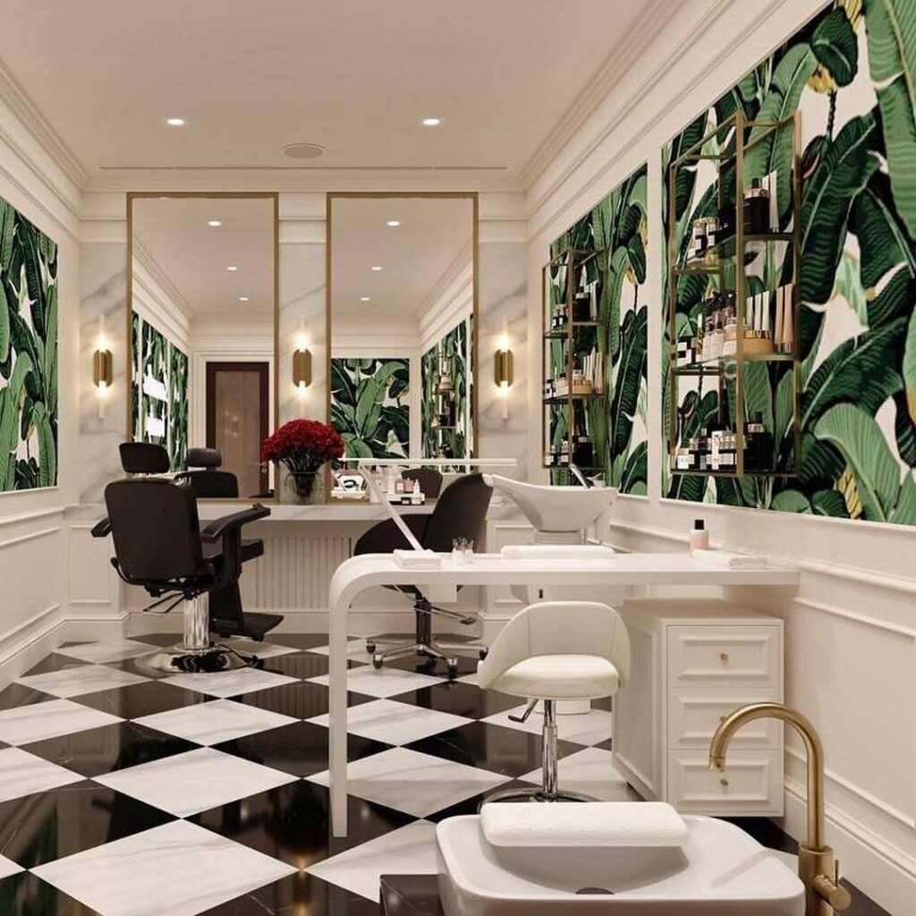 Маникюрный стол из искусственного камня для салона красоты изготовлено в правила камня