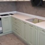 Столешница из искусственного камня для кухни изготовлено в правила камня