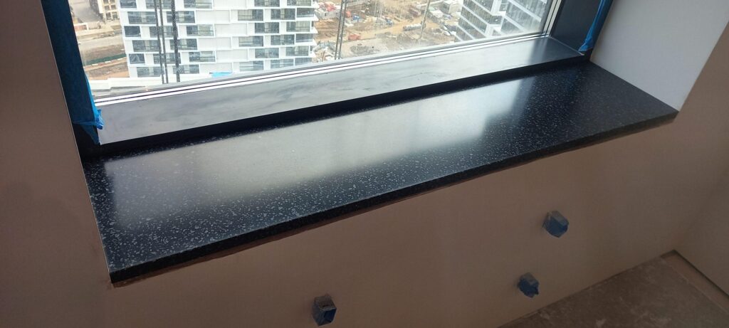 Подоконники (2-шт) из искусственного камня изготовлено в правила камня