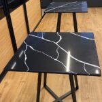 Столешница для стола из кварцевого агломерата изготовлено в правила камня