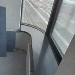 1 радиусный и 5 прямых подоконников из искусственного камня изготовлено в правила камня