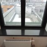 1 радиусный и 5 прямых подоконников из искусственного камня изготовлено в правила камня