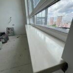 5 подоконников из искусственного акрилового камня изготовлено в правила камня