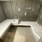 Столешницы из искусственного камня и лежак для хамама изготовлено в правила камня