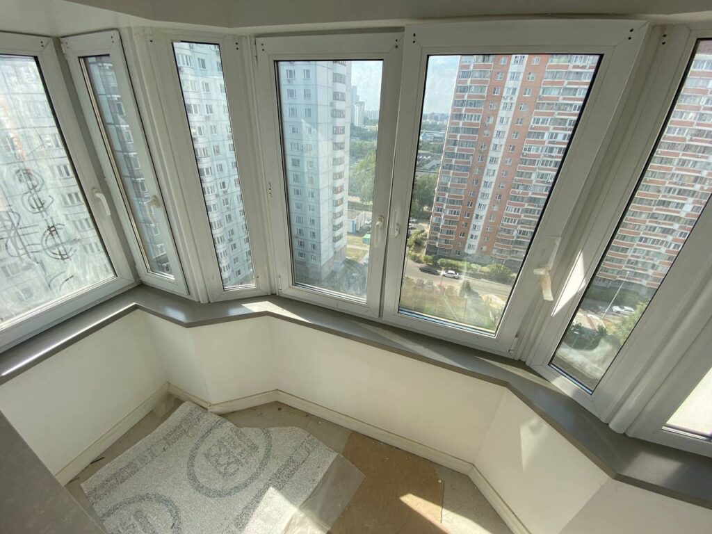 Эркерный подоконник из искусственного камня (+кухня) изготовлено в правила камня