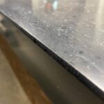 Столешница ресепшн из искусственного камня изготовлено в правила камня