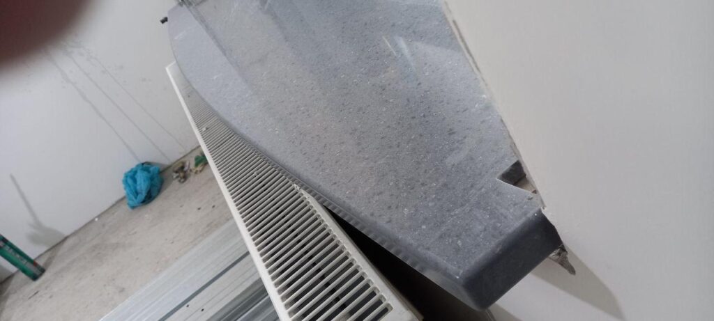 Подоконники (2-шт) из искусственного камня для комнат изготовлено в правила камня