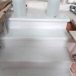 Ступени и подступенки (16-шт) из искусственного акрилового камня изготовлено в правила камня