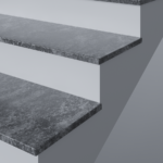 Лестница (14ступеней) с облицовкой (с подступенками) из искусственного камня изготовлено в правила камня