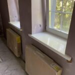 6 прямых подоконников с фигурной кромкой из искусственного камня изготовлено в правила камня