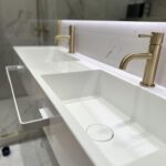 Раковины с клапаном клик-клак из искусственного камня изготовлено в правила камня