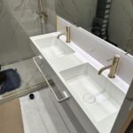 Раковины с клапаном клик-клак из искусственного камня изготовлено в правила камня