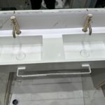 Раковины с клапаном клик-клак из искусственного камня изготовлено в правила камня