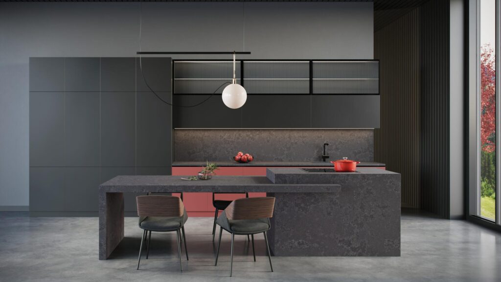 Quantra 8058 Hermes Grey изготовлено в правила камня