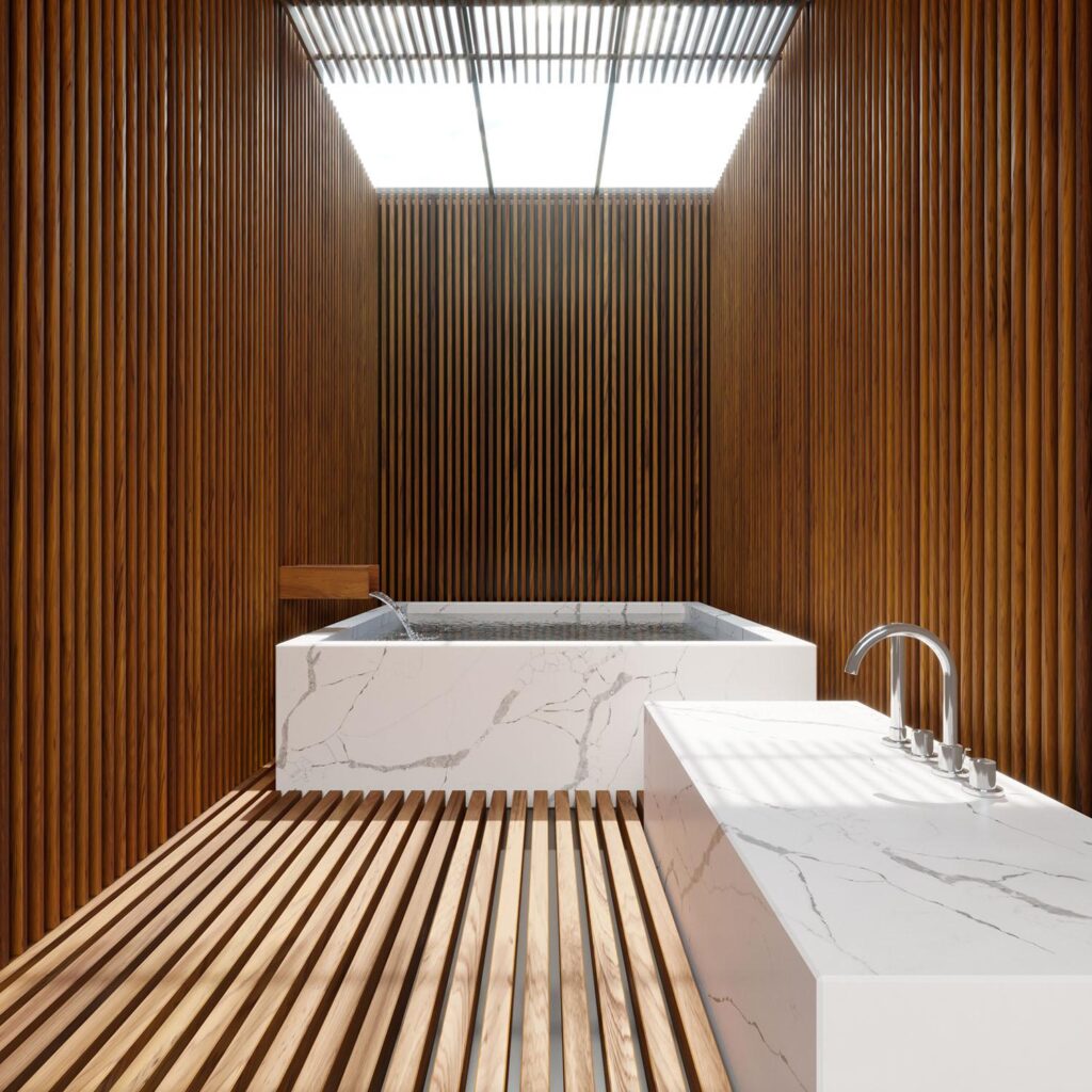 Technistone Crystal Calacatta Silva изготовлено в правила камня