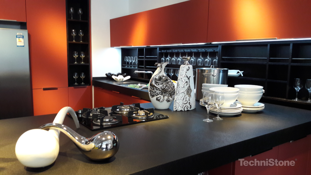 Technistone Gobi Black изготовлено в правила камня