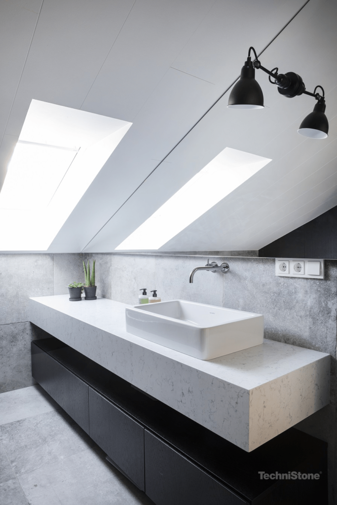 Technistone Noble Carrara изготовлено в правила камня