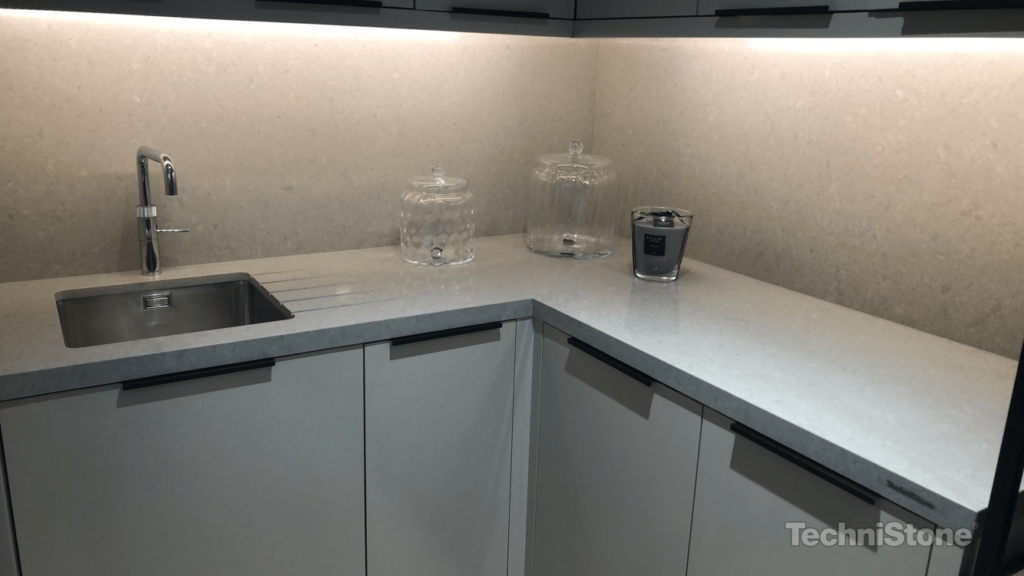 Technistone Noble Concrete Grey изготовлено в правила камня