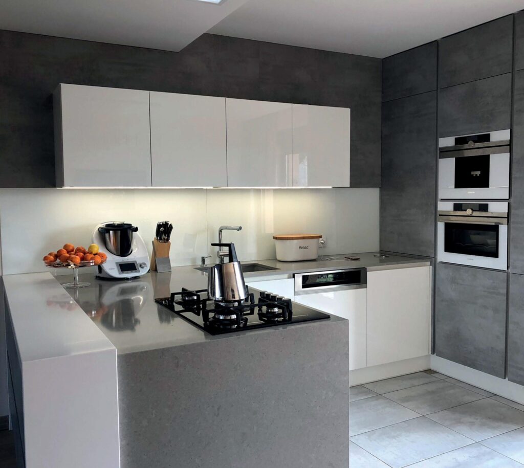 Technistone Noble Concrete Grey изготовлено в правила камня