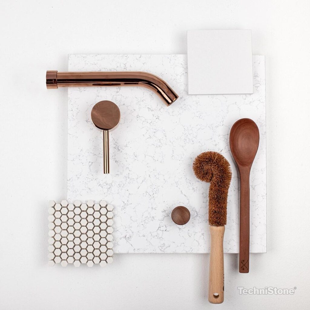 Technistone Pearl Alba изготовлено в правила камня