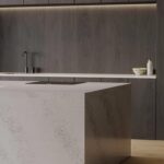 Technistone Pearl Alba изготовлено в правила камня