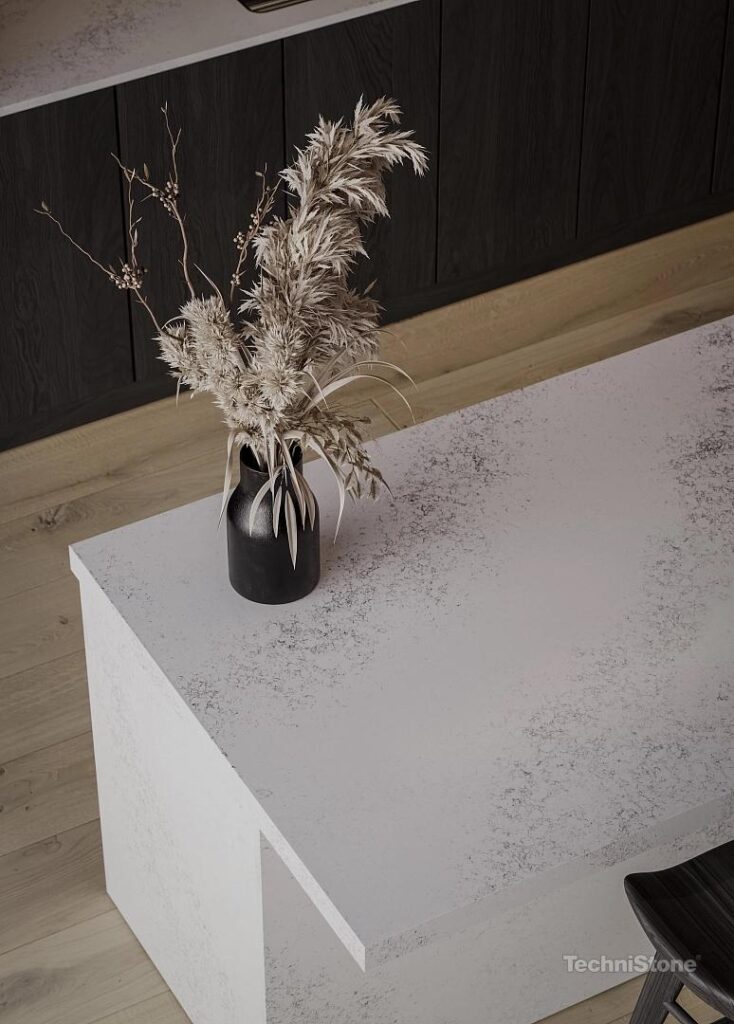 Technistone Pearl Alba изготовлено в правила камня