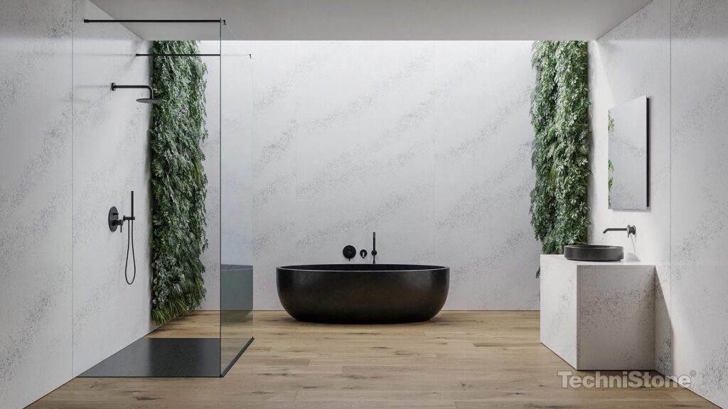 Technistone Pearl Alba изготовлено в правила камня