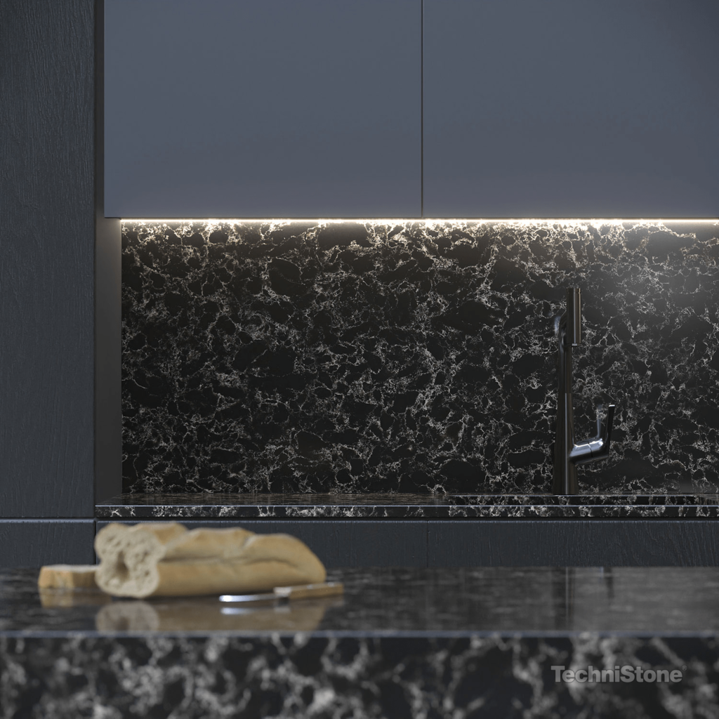 Technistone Pearl Rocca изготовлено в правила камня