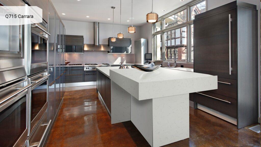 Noblle Quartz Q715 Carrara изготовлено в правила камня