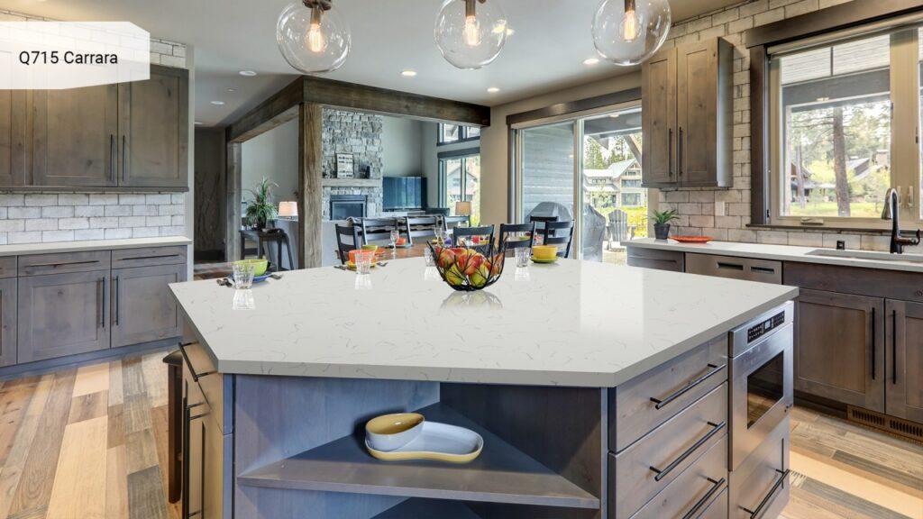 Noblle Quartz Q715 Carrara изготовлено в правила камня