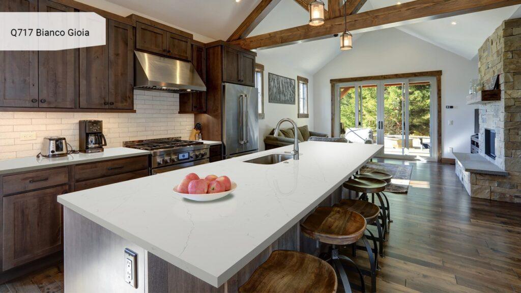 Noblle Quartz Q717 Bianco Gioia изготовлено в правила камня