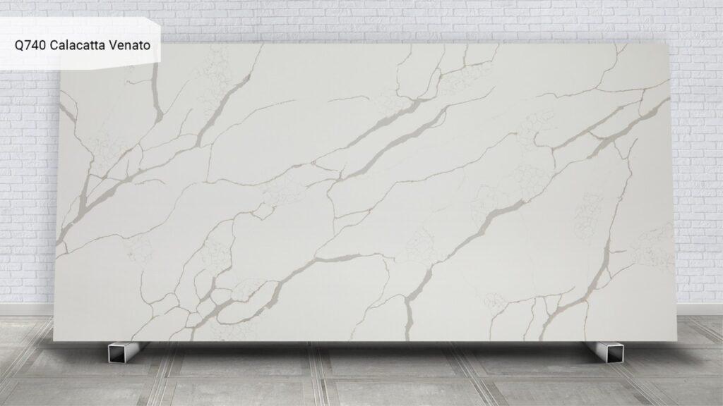 Noblle Quartz Q740 Calacatta Venato изготовлено в правила камня
