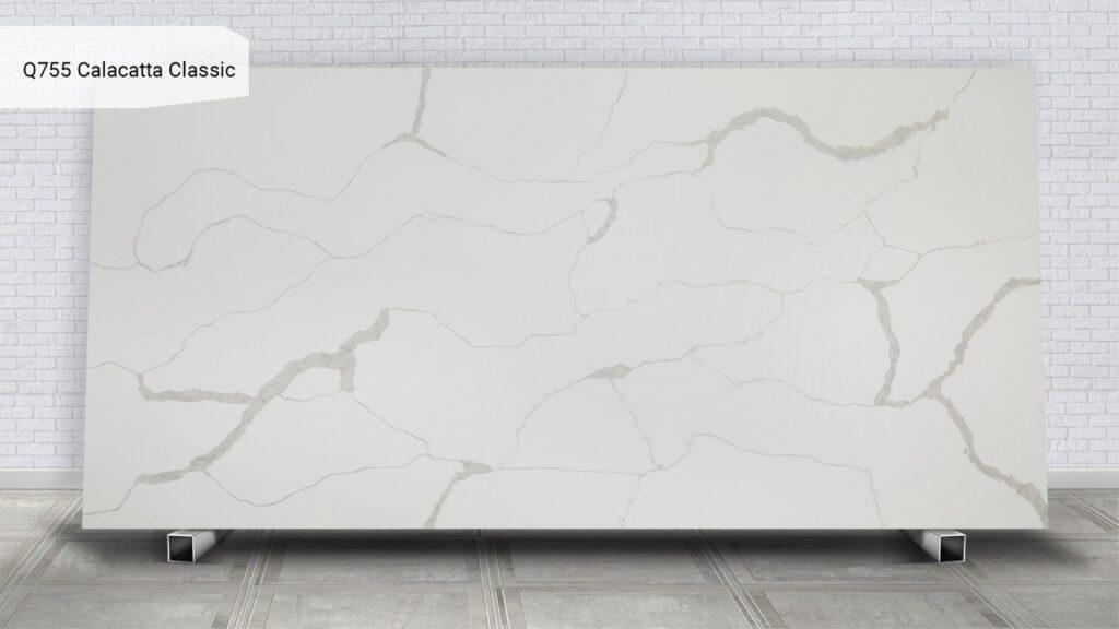 Noblle Quartz Q755 Calacatta Classic изготовлено в правила камня