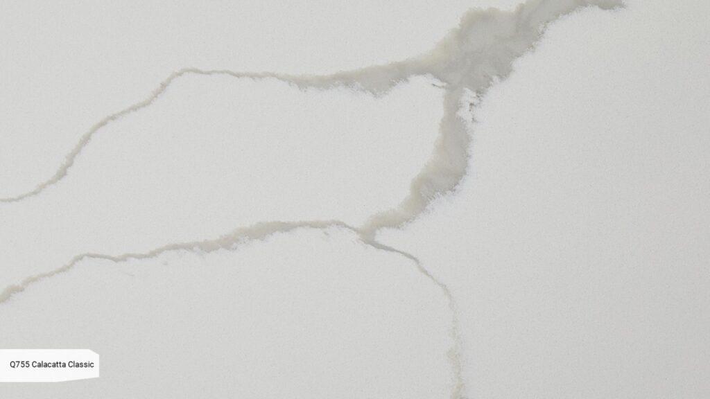 Noblle Quartz Q755 Calacatta Classic изготовлено в правила камня