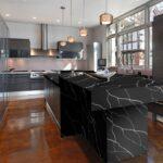 Noblle Quartz Q765 Nero Marquina изготовлено в правила камня