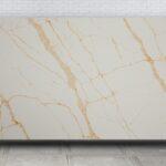 Noblle Quartz Q785 Calacatta Gold изготовлено в правила камня