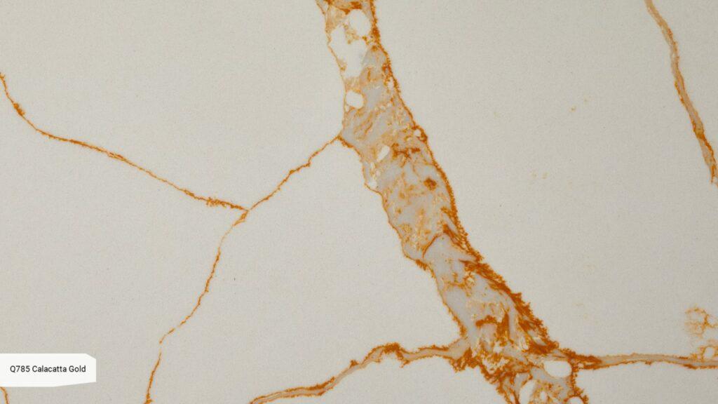 Noblle Quartz Q785 Calacatta Gold изготовлено в правила камня