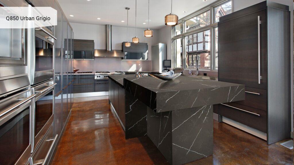 Noblle Quartz Q850 Urban Grigio изготовлено в правила камня