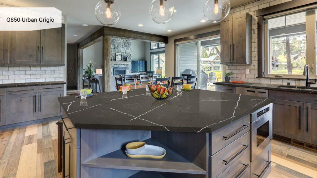 Noblle Quartz Q850 Urban Grigio изготовлено в правила камня