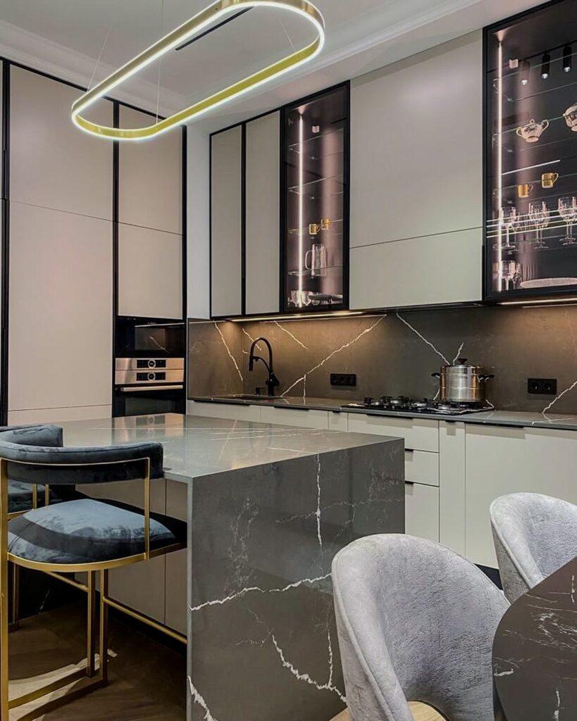 Noblle Quartz Q850 Urban Grigio изготовлено в правила камня