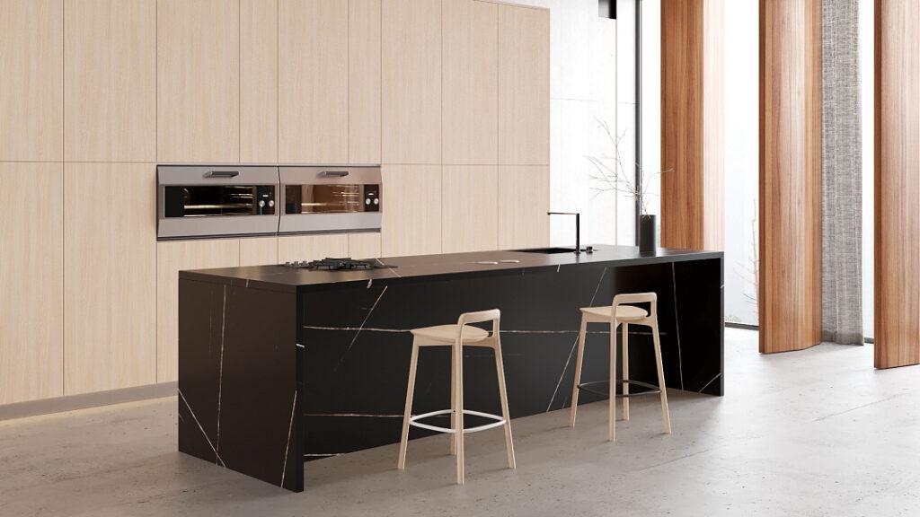 Vicostone Sahara Noir BQ9700 изготовлено в правила камня