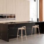 Vicostone Sahara Noir BQ9700 изготовлено в правила камня