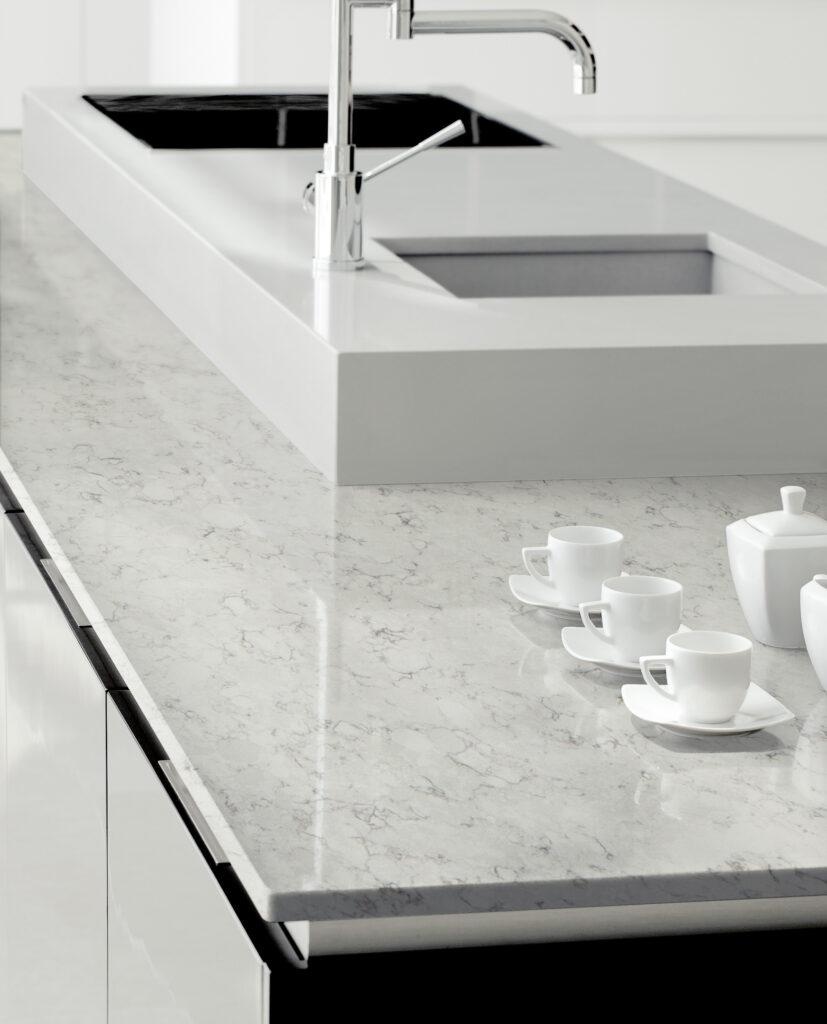 Silestone Blanco Orion изготовлено в правила камня
