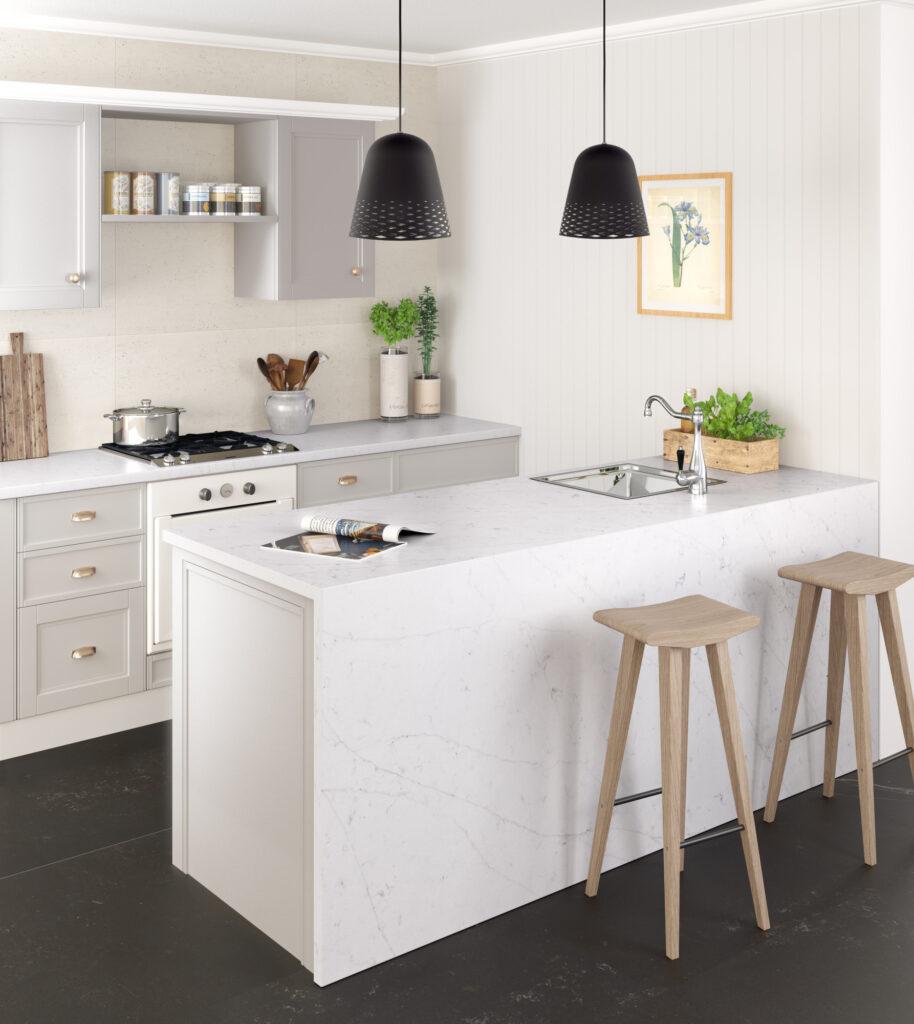 Silestone Eternal Statuario изготовлено в правила камня