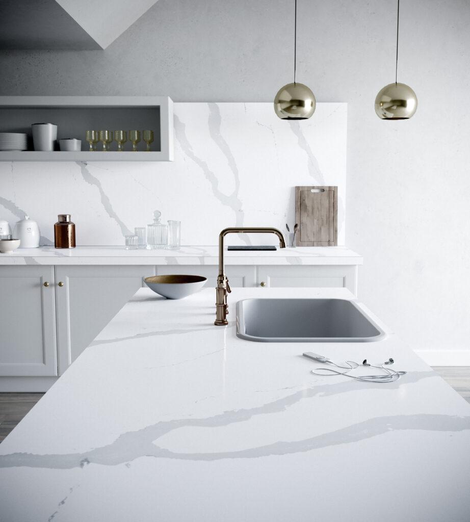 Silestone Eternal Bianco Calacatta изготовлено в правила камня