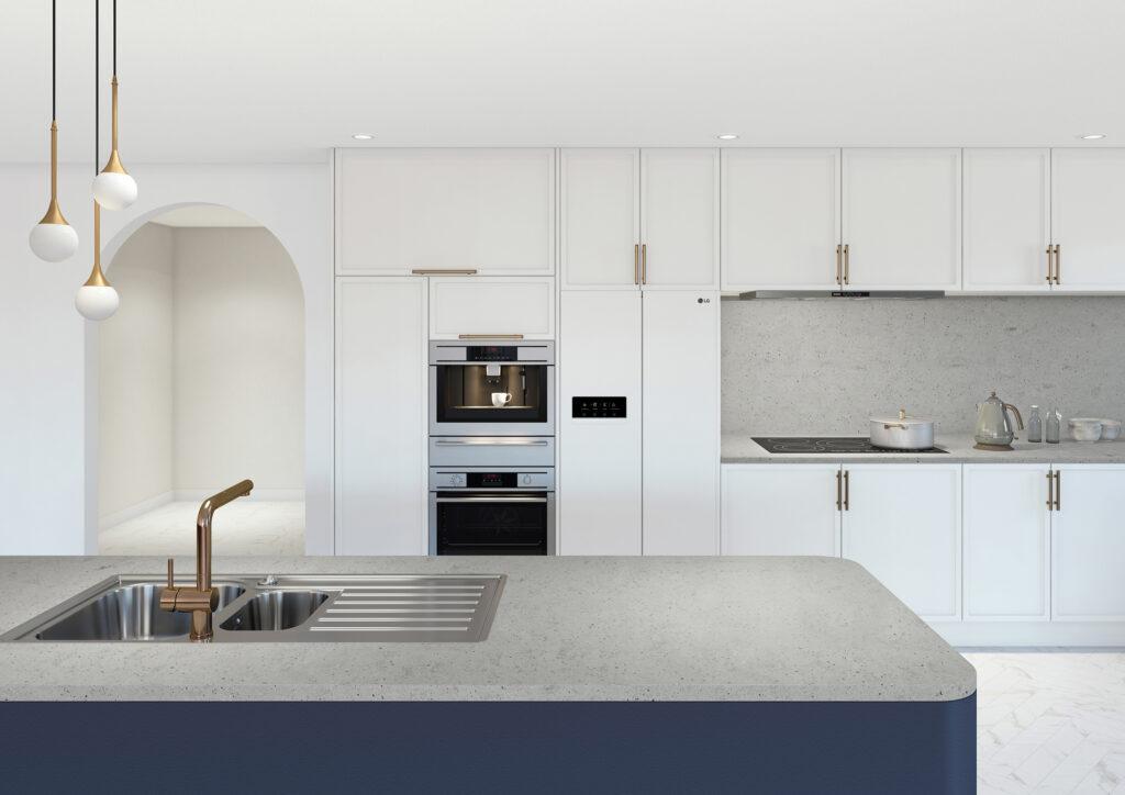 Hi-Macs M503 Ferrara изготовлено в правила камня