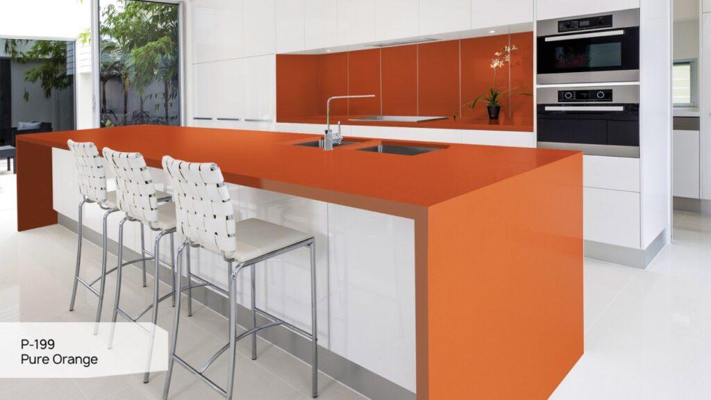 Grandex P-199 Pure Orange изготовлено в правила камня